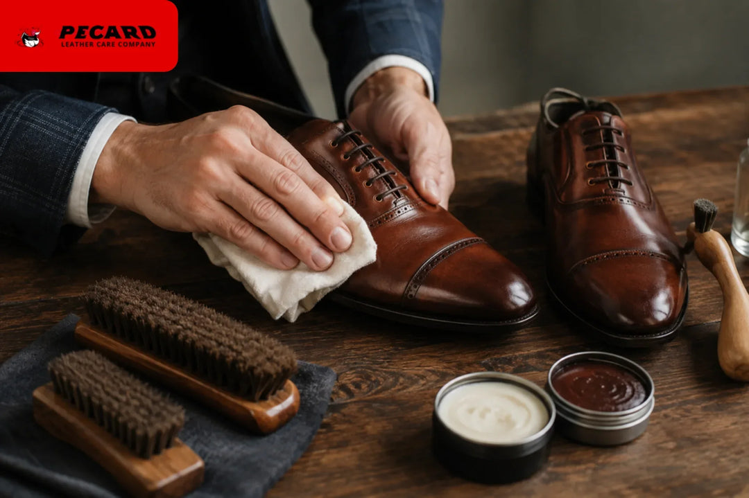 how to clean leather shoes