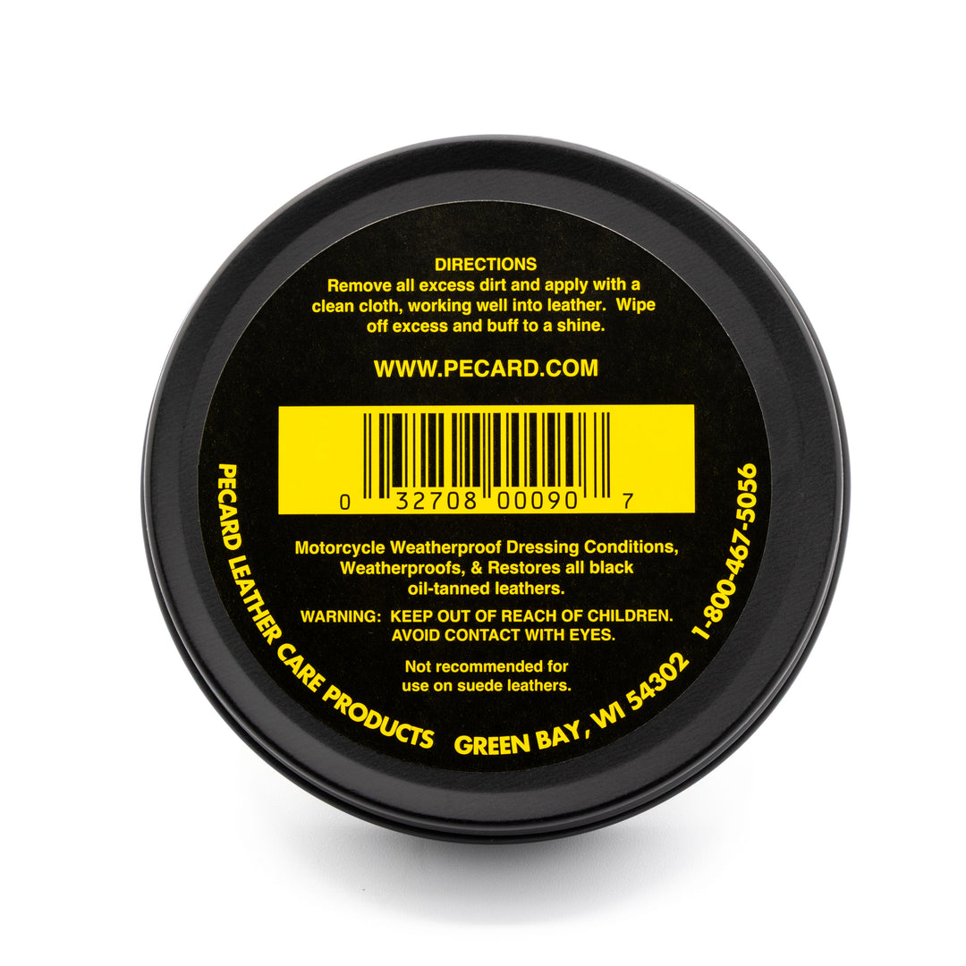 Motorcycle Black Weatherproof Dressing - Pecard Leather Care Company