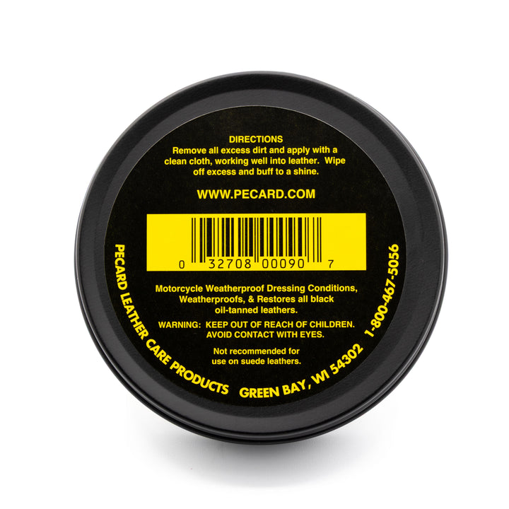 Motorcycle Black Weatherproof Dressing - Pecard Leather Care Company