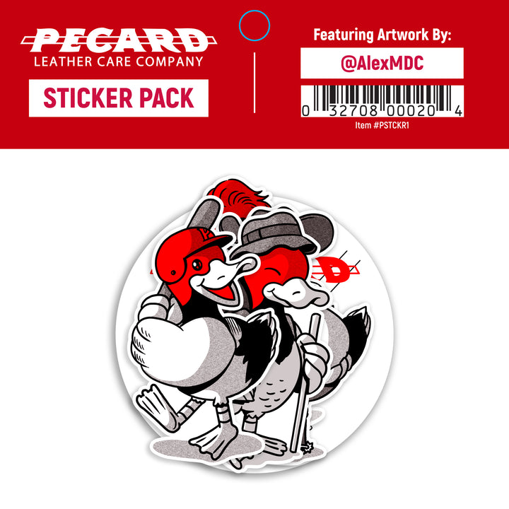 Pecard Leather Care Duck Stickers with Header by @AlexMDC