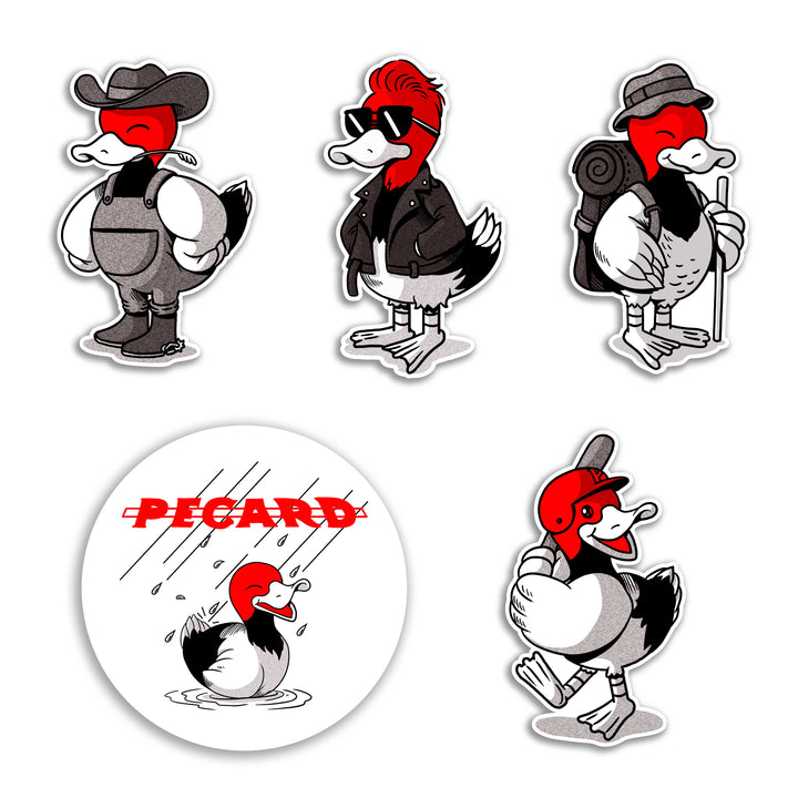 Pecard Leather Care Duck Stickers by @AlexMDC 